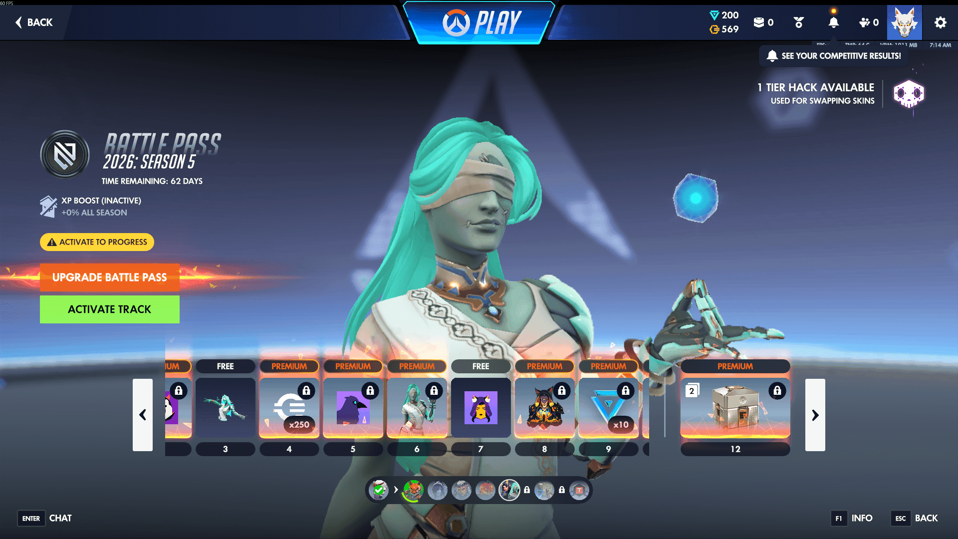 Overwatch Season 5 Battle Pass Track 5 (Credit: Blizzard)