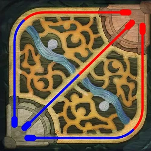 Path of minions on Summoner's Rift. Credit: Riot Games
