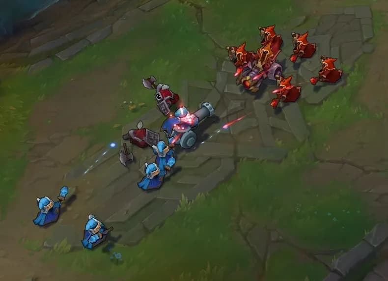 Epic clash between minions on Summoner's Rift. Credit: Riot Games