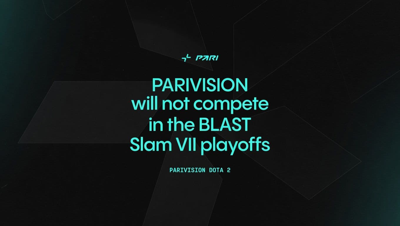 PARIVISION lost their slot on the last minute due to visa issues and will not play on the BLAST Slam VII Playoffs.