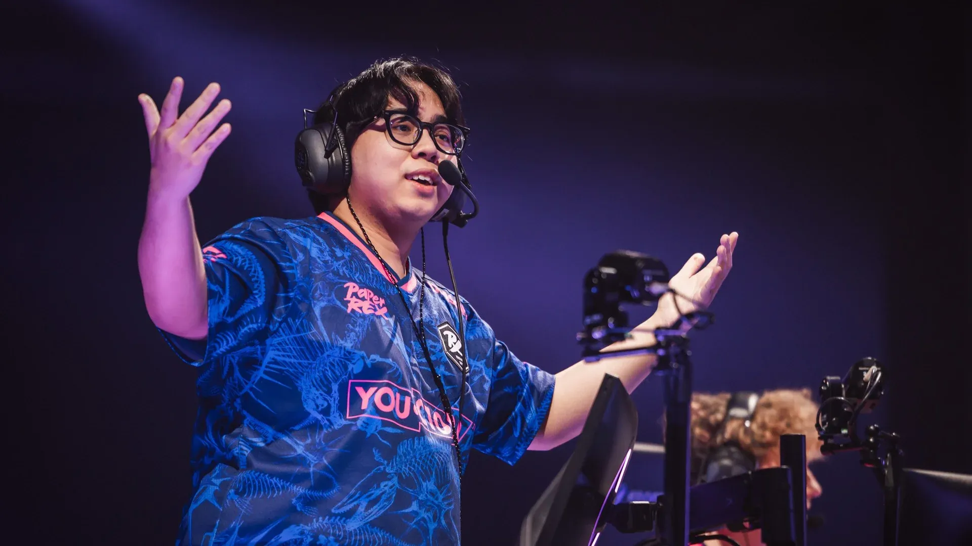 PRX Invy on stage at VALORANT Masters Santiago against NRG