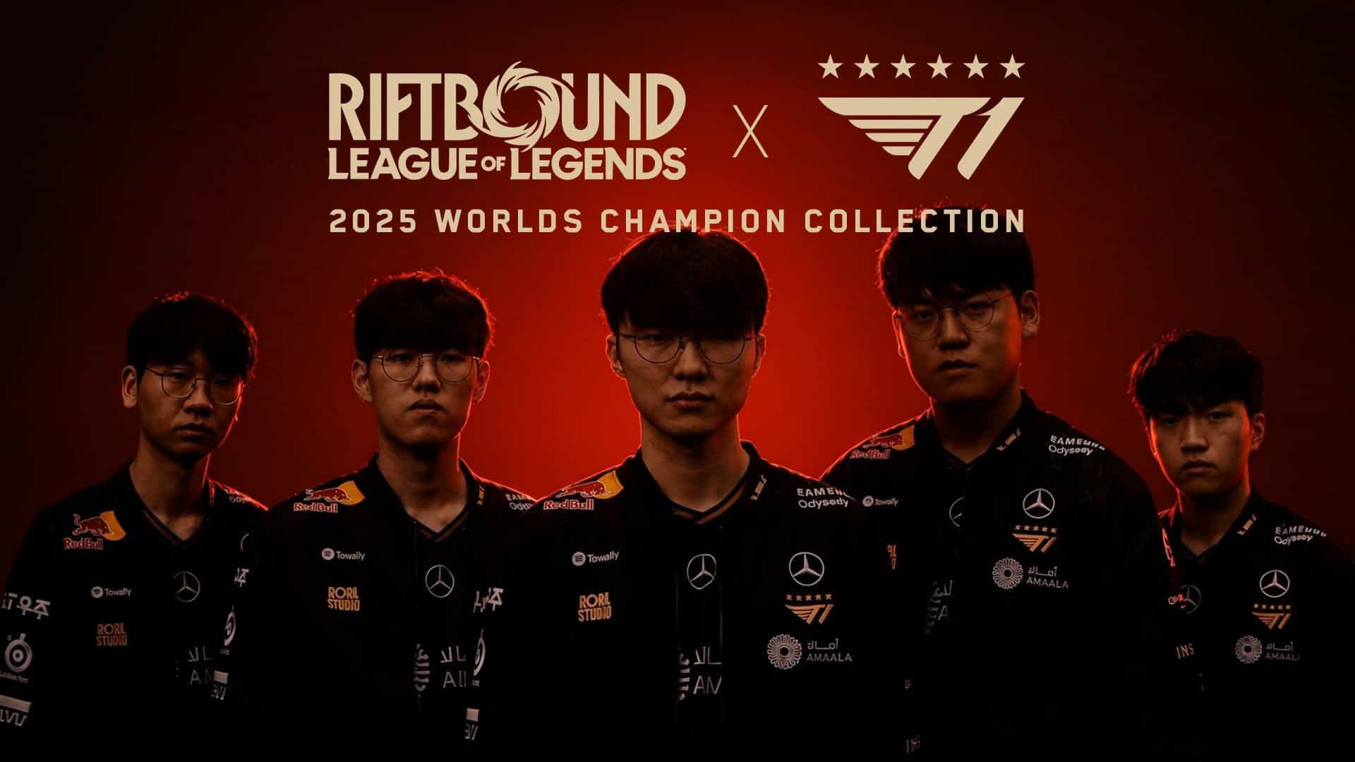 Riftbound Reveals T1 2025 Worlds Champion Collection with Exclusive Player Cards