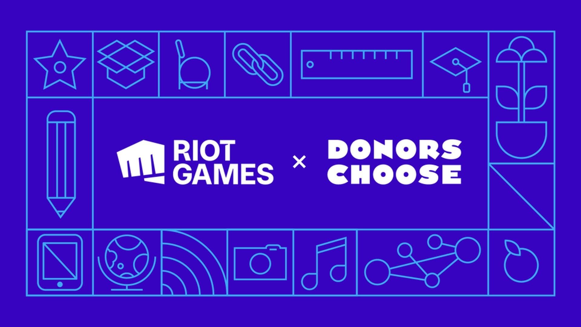 Riot Games x DonorsChoose Partnership (Image Source: Riot Games/DonorsChoose)