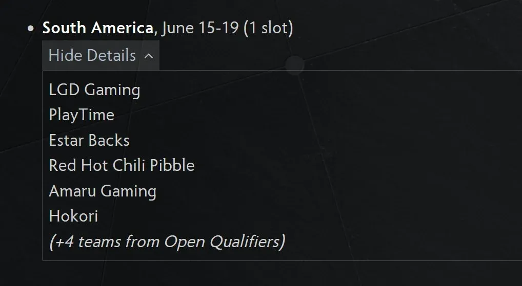 South America will have two rivals fighting for one slot to The International 2026.