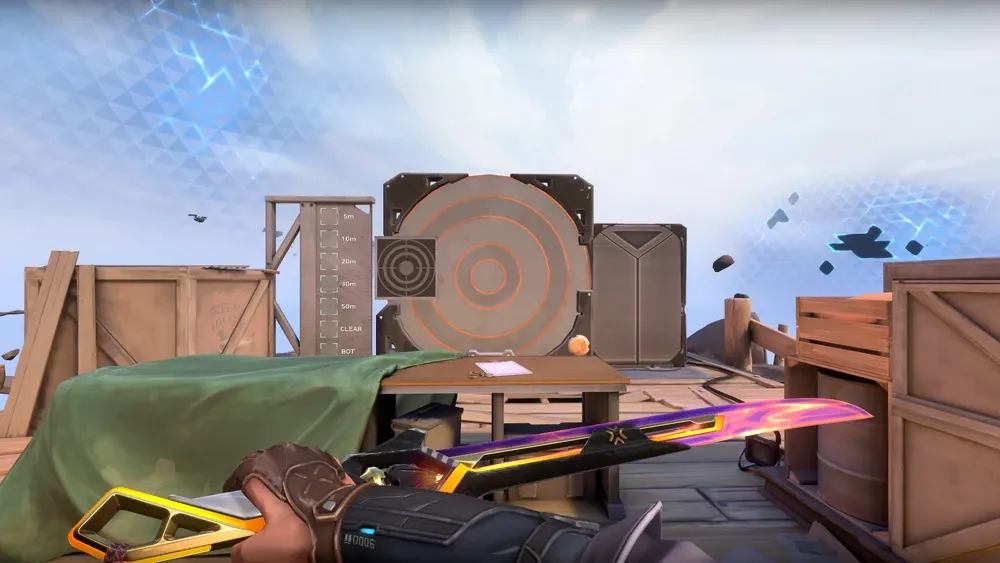 No one starts out perfect. The Range is designed to be a VALORANT player's best friend when it comes to practicing mechanics. Credit: Riot Games