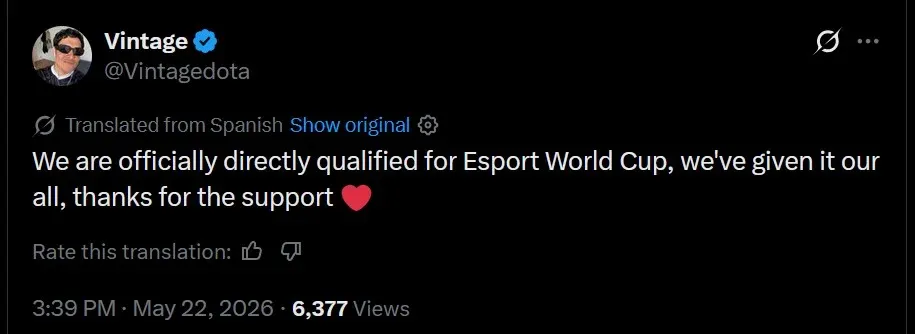 Vintage and his teammates fought hard for their dream and it became reality.