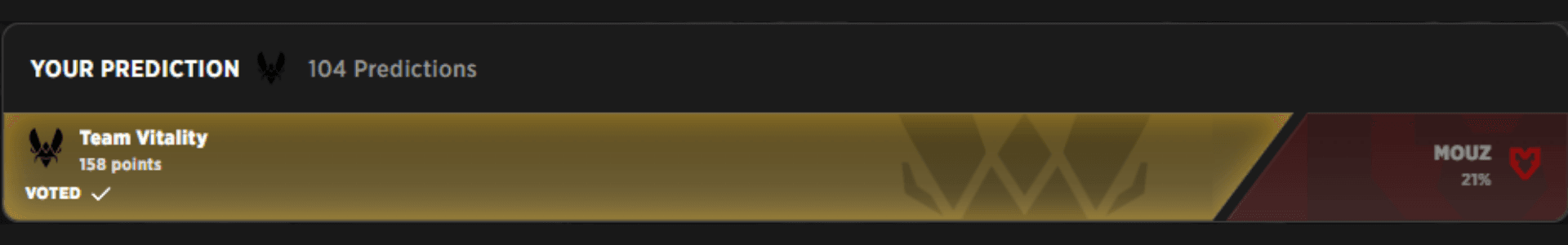 Vitality vs MOUZ Strafe Fan Prediction