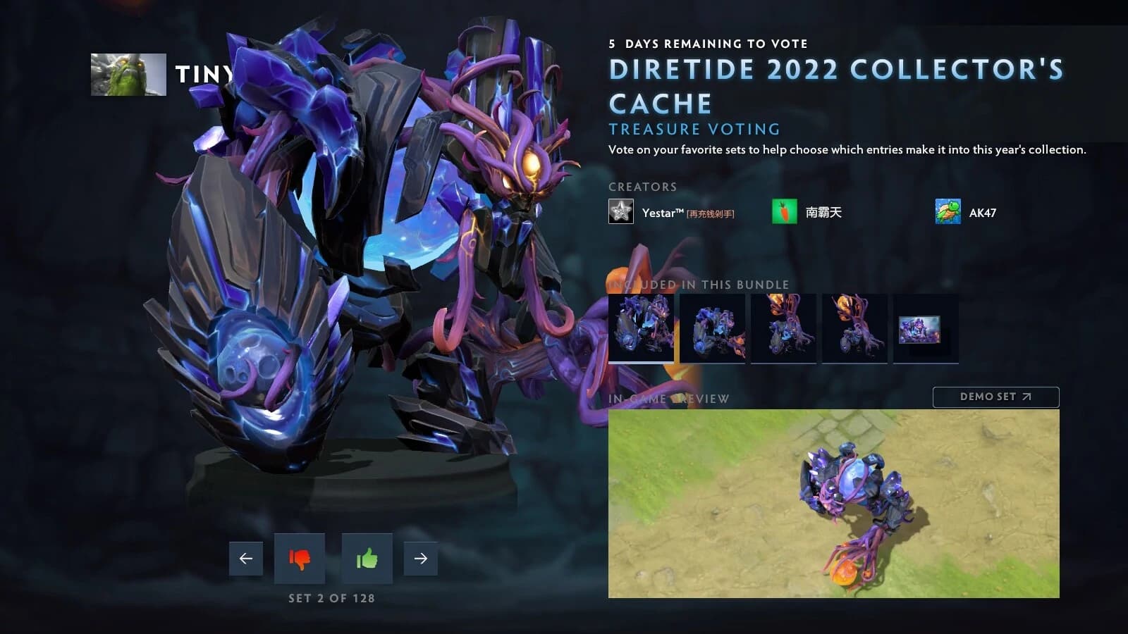 Começa a votação do suplemento de colecionador do diretide