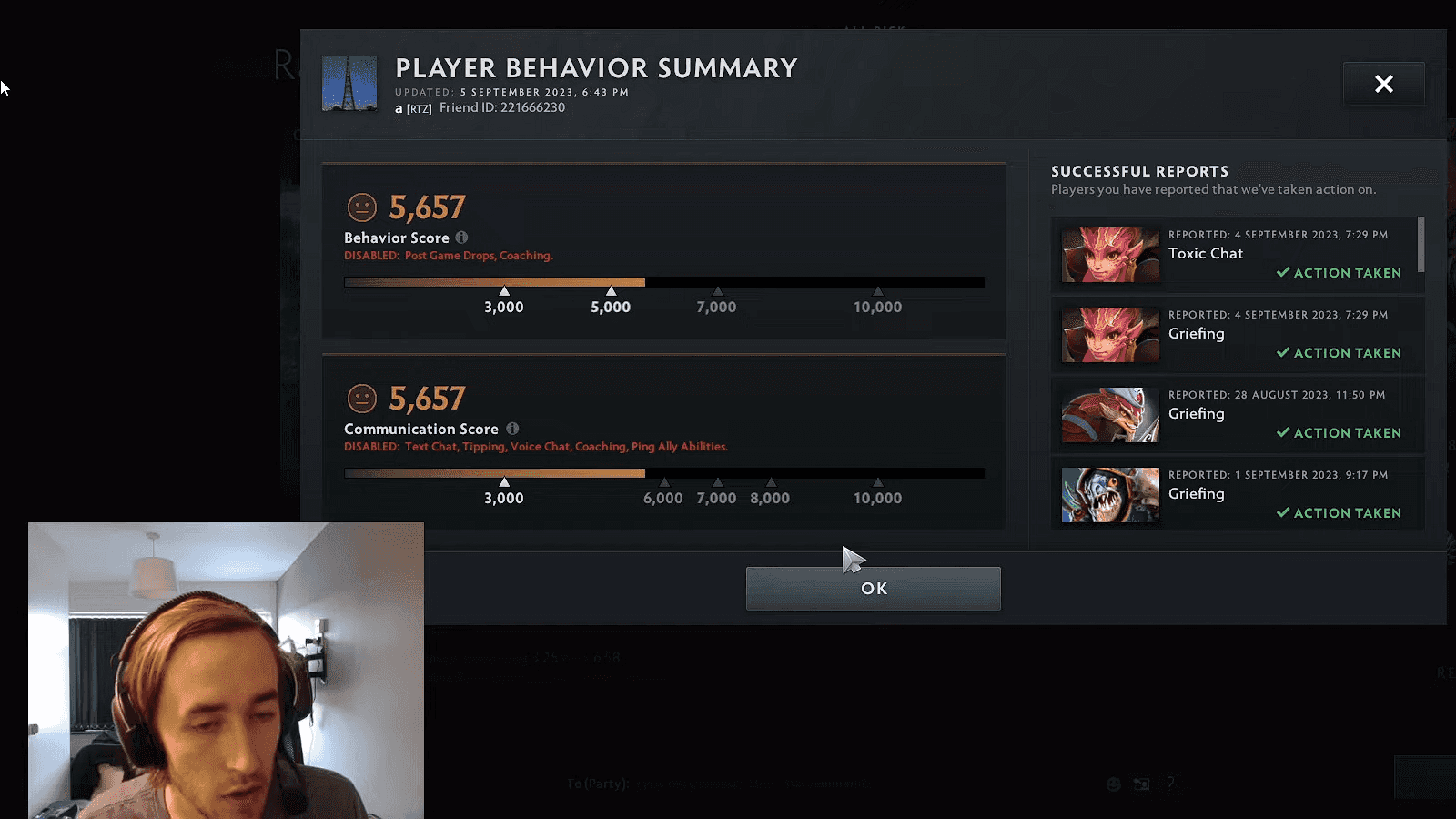 Nota Comportamental: comunidade dividida