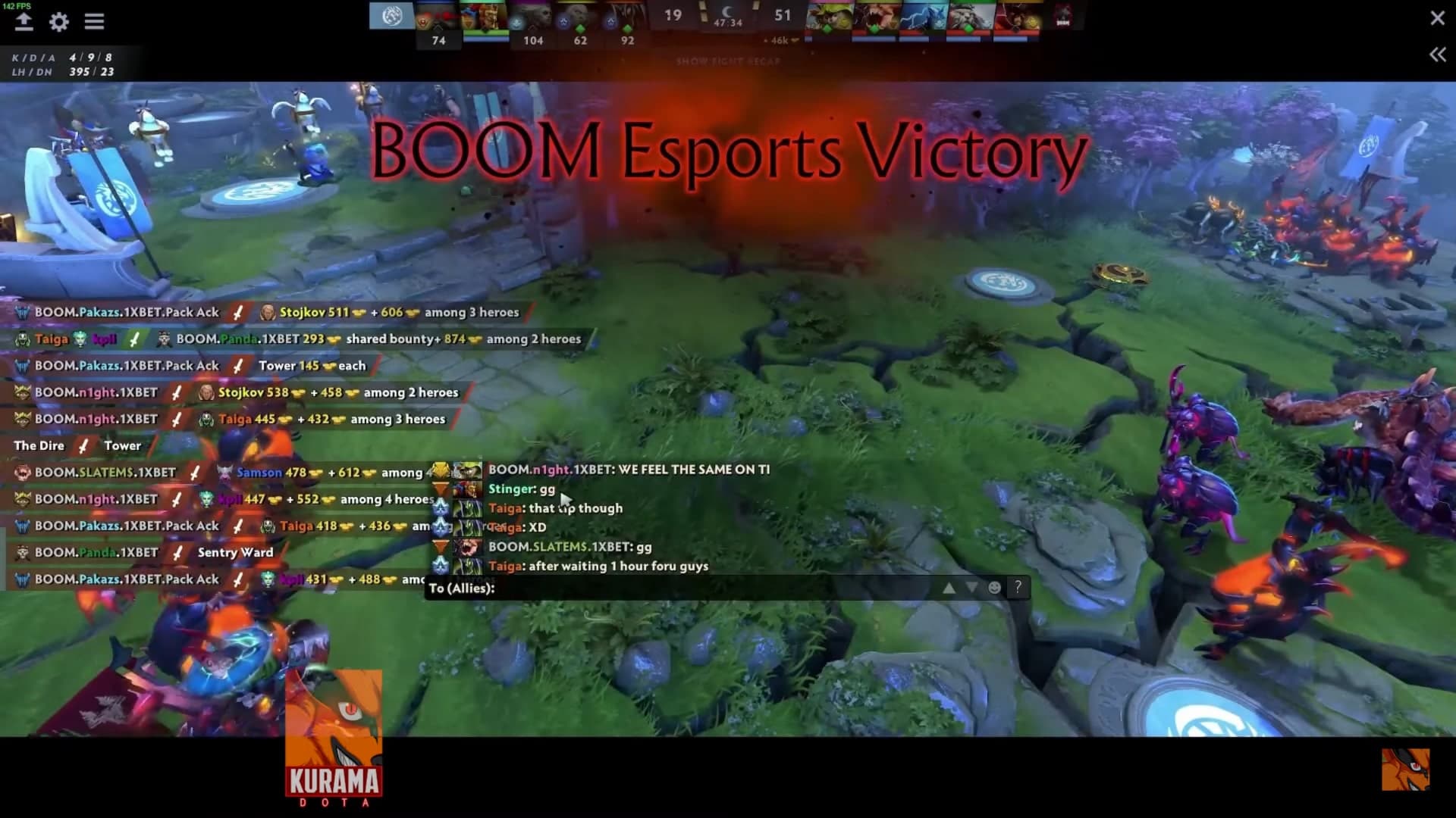 Fim da partida refeita entre Leviatán e BOOM Esports.