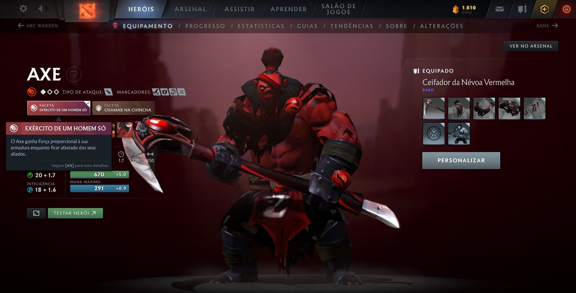 O Axe foi direto pro topo do Dota 2 com sua nova faceta.