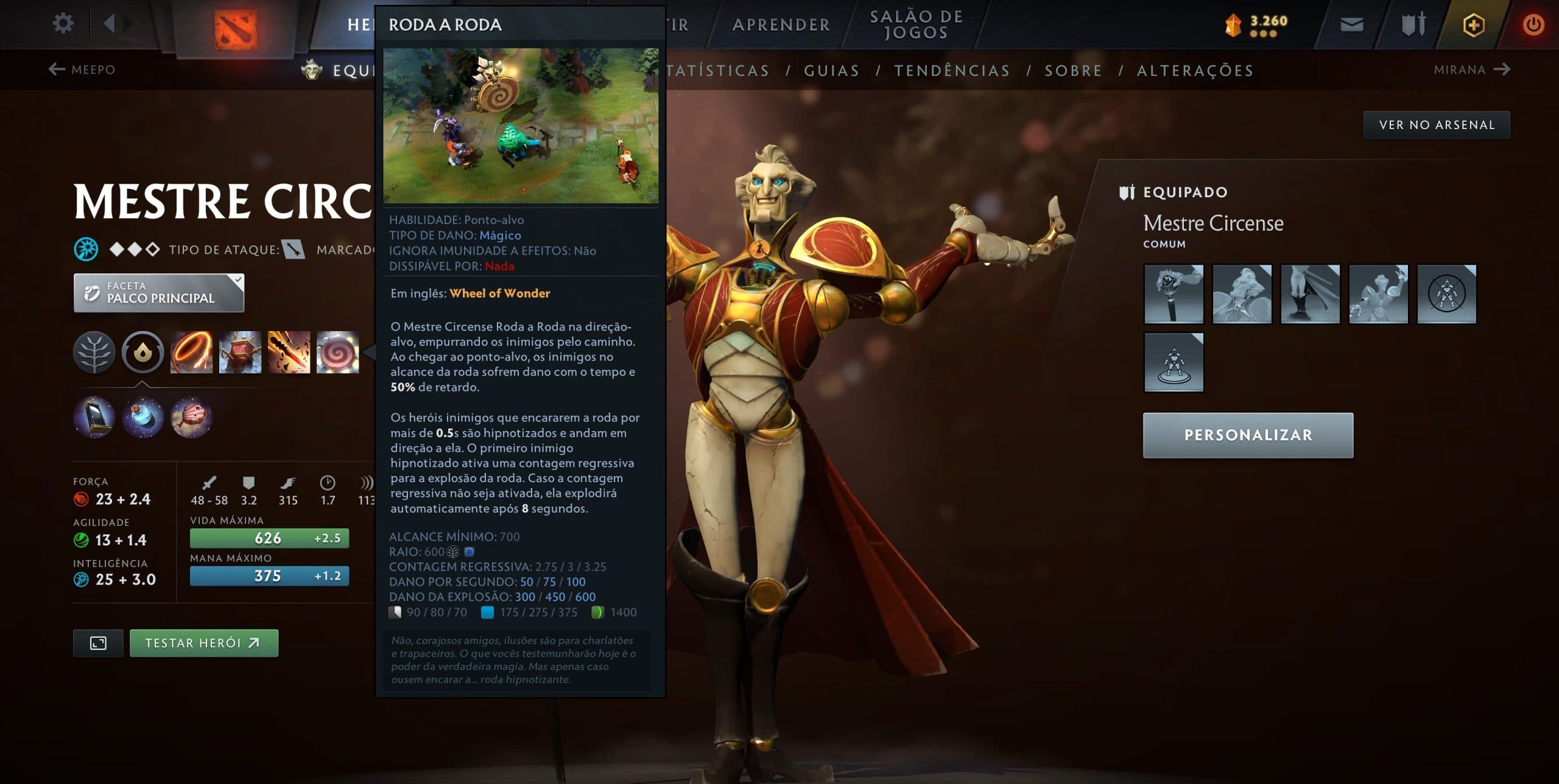 O Ringmaster pode controlar indiretamente o rumo da batalha desta forma.