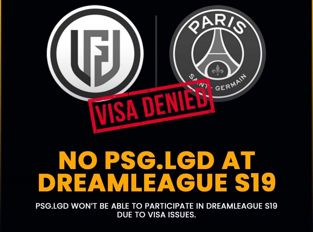 PSG.LGD está tendo problemas com visto e fica fora da Dreamleague