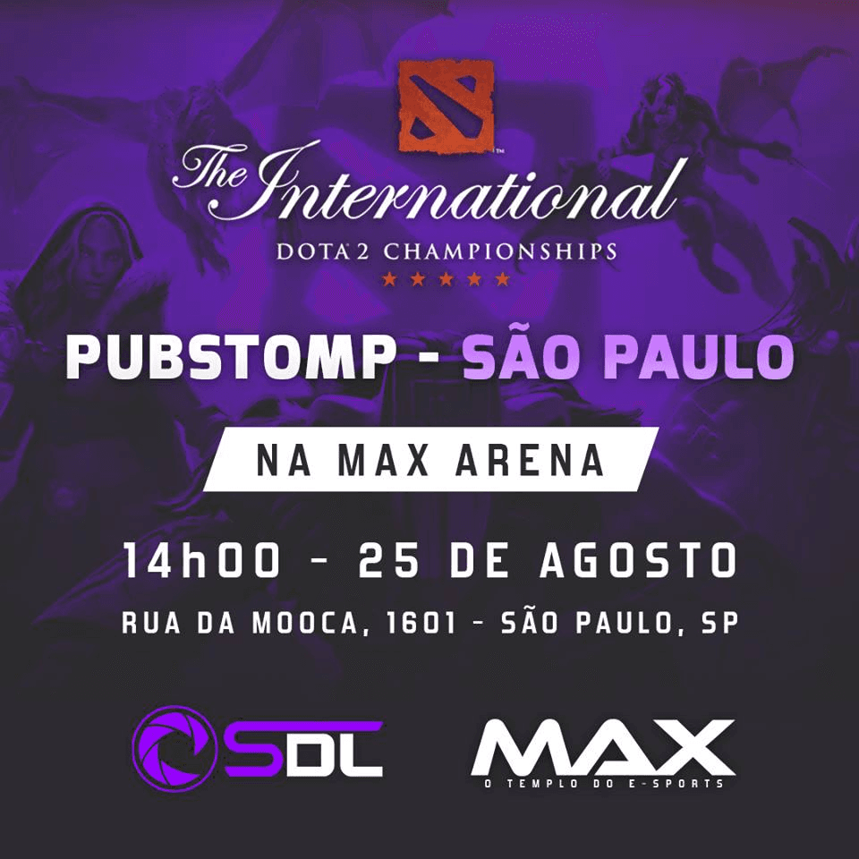 Imagem de promoção do pubstomp no Brasil
