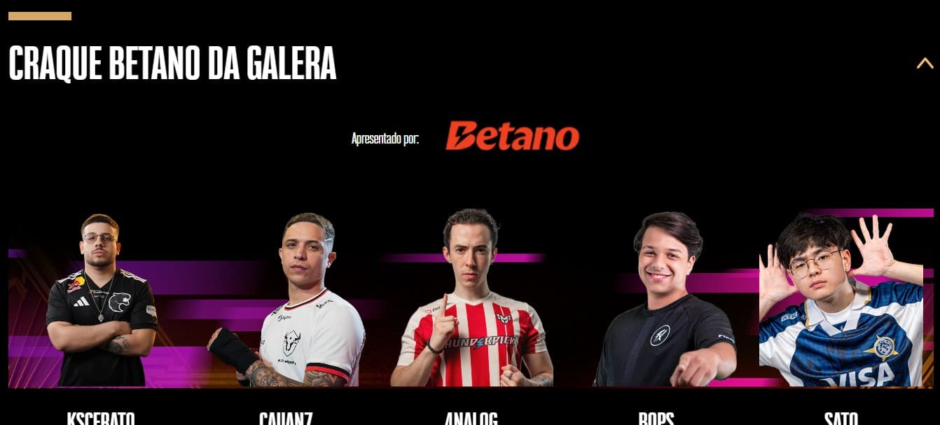 Astini sequer aparece na votação do Prêmio eSports Brasil.