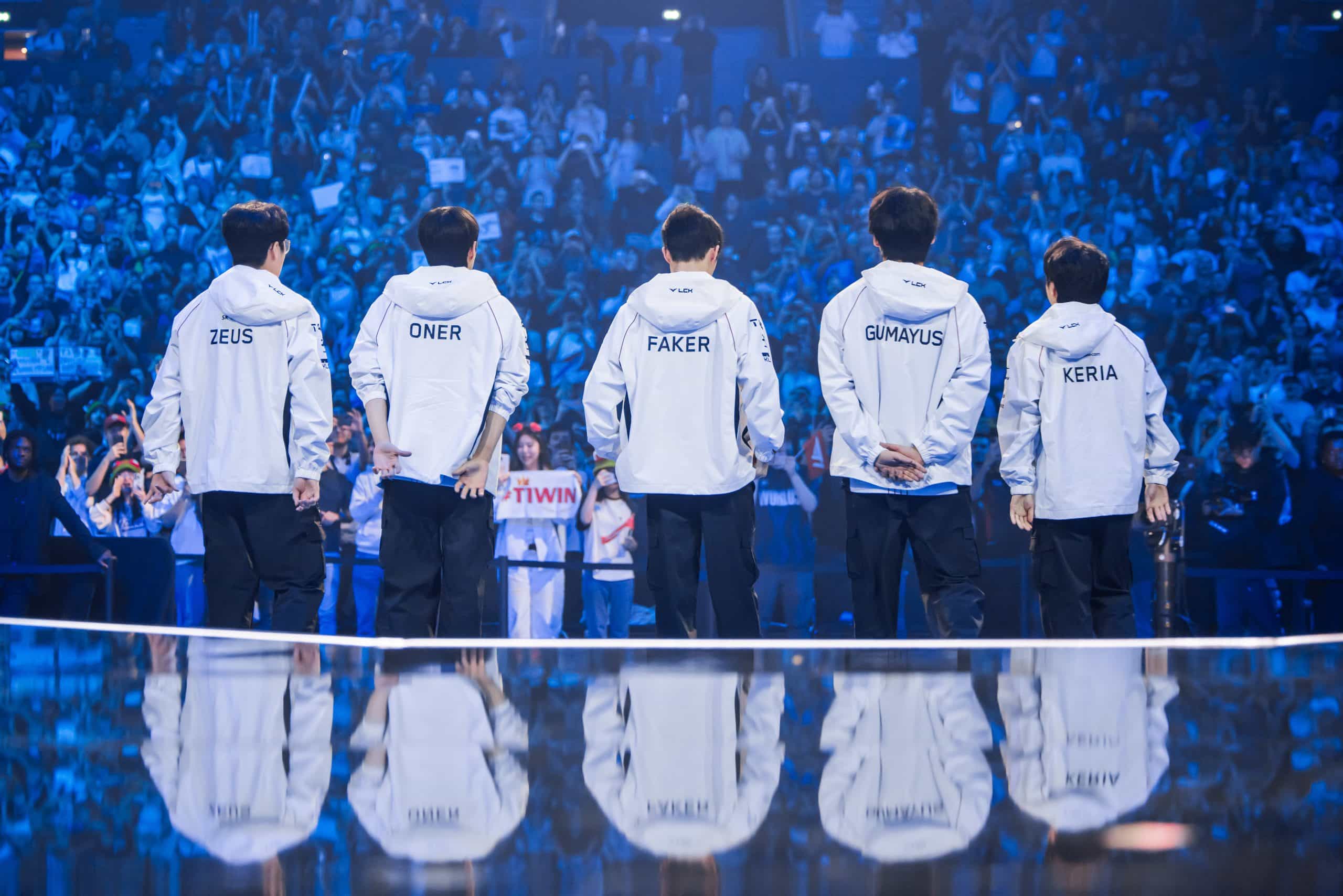 Faker e a T1 dominam a Top Esports no Worlds 2024