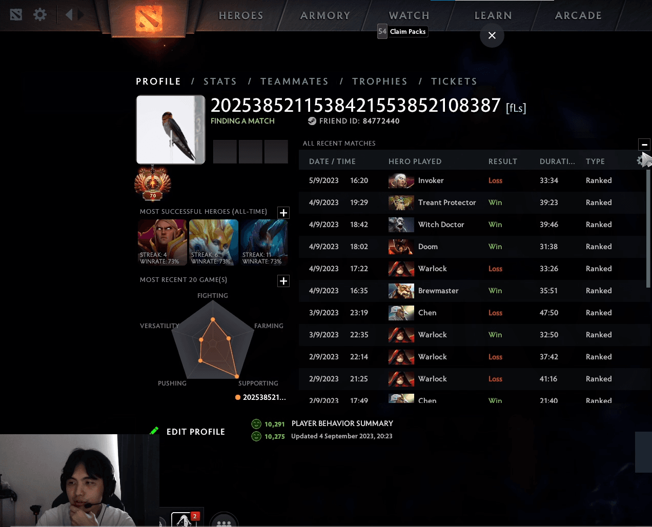 Nota Comportamental: comunidade dividida