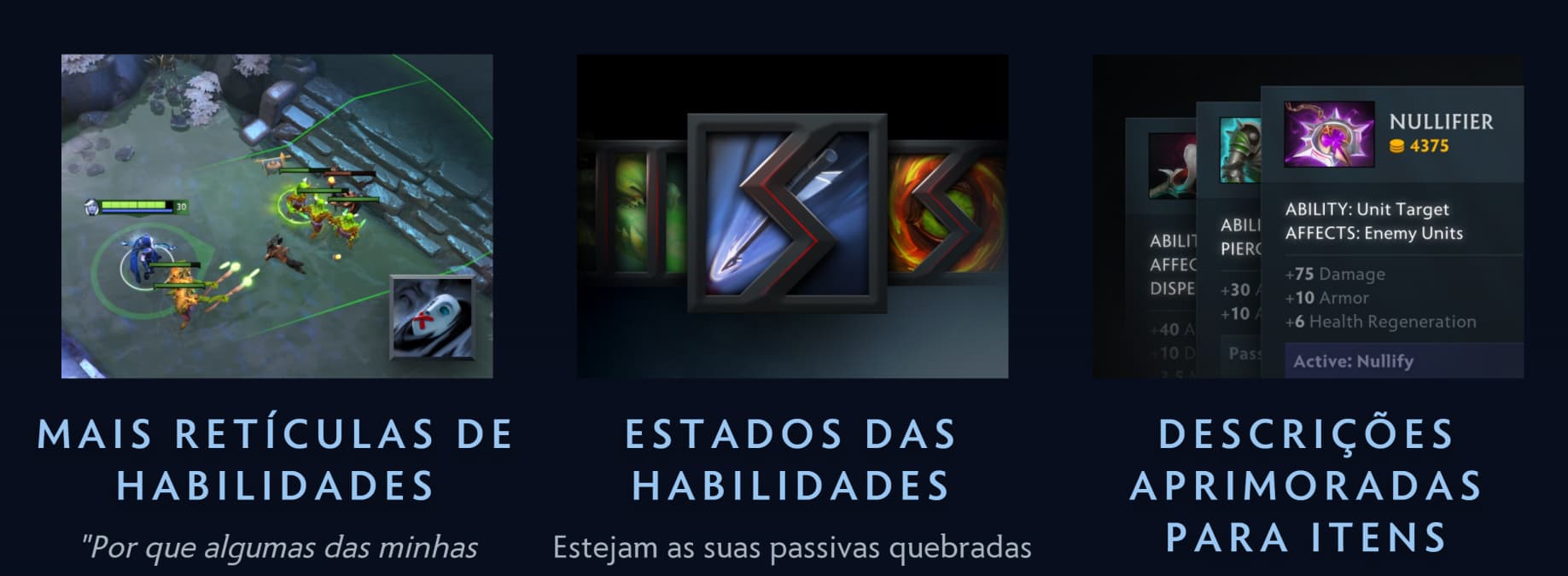 Mais mudanças de qualidade de vida.