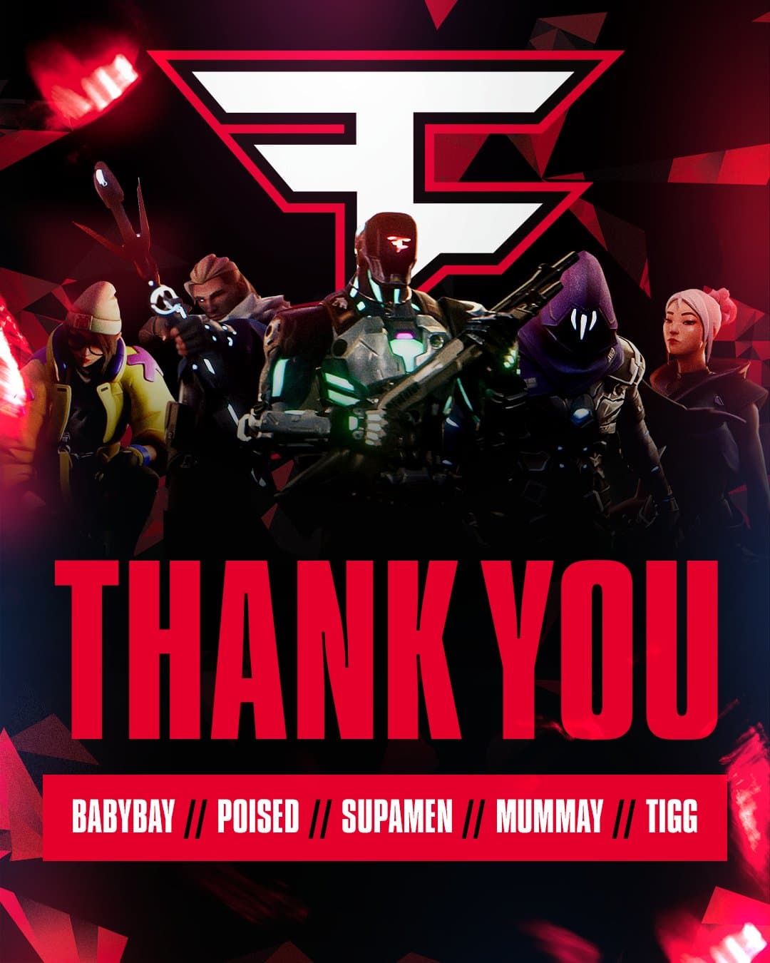 Faze Clan se desfaz da equipe masculina de Valorant