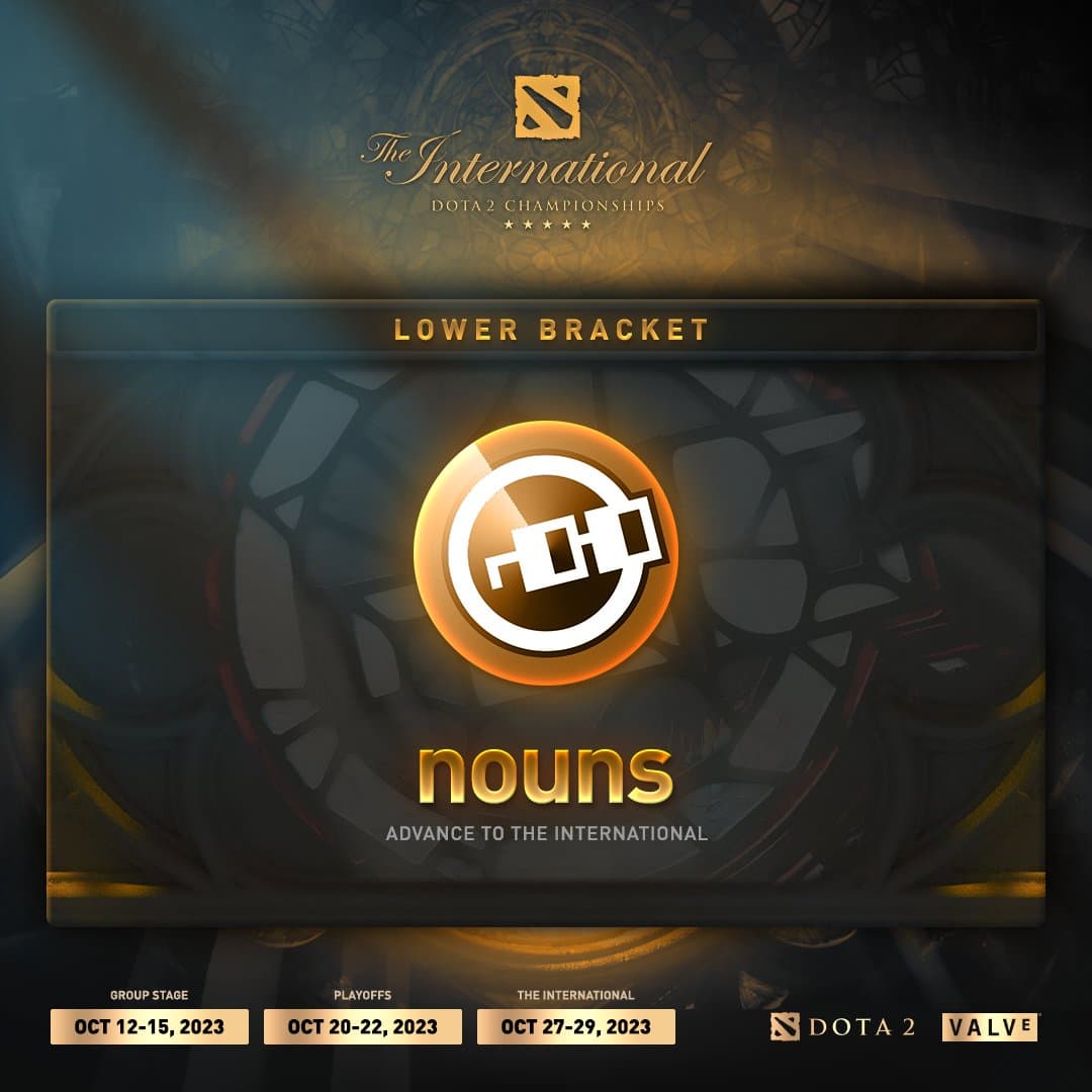 nouns alcançou o Too 8 do International após vencer contra o TSM