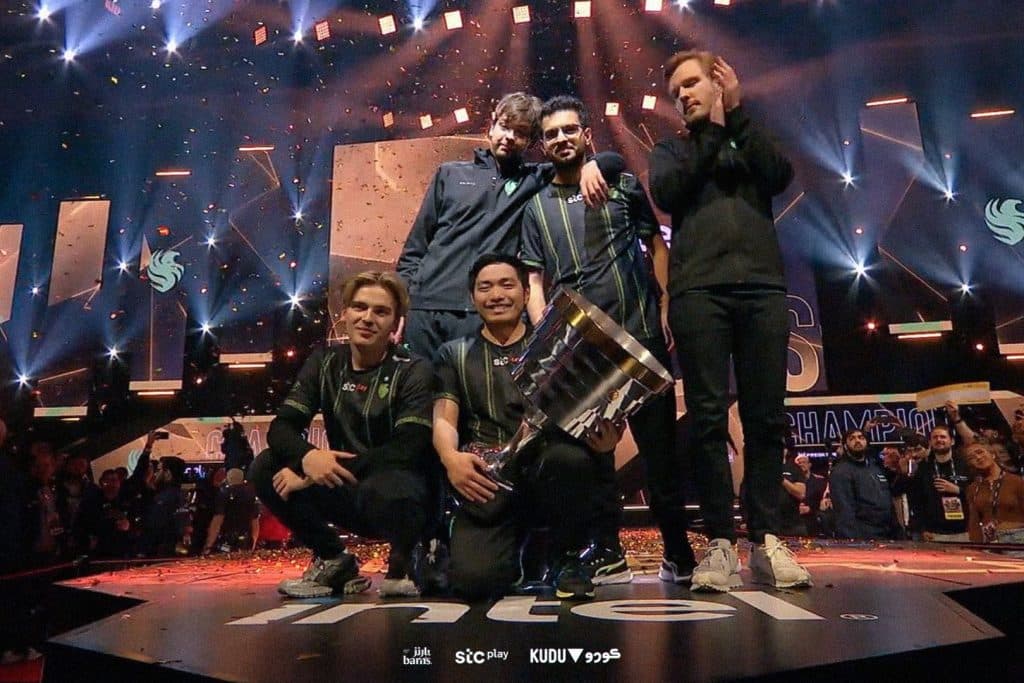 A equipe Falcons foi triunfante em sua campanha na ESL One Birmingham 2024. (Créditos: ESL One)