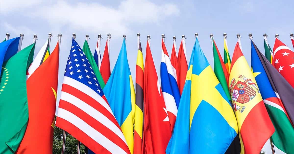 A variedade de nacionalidades no The International 2022