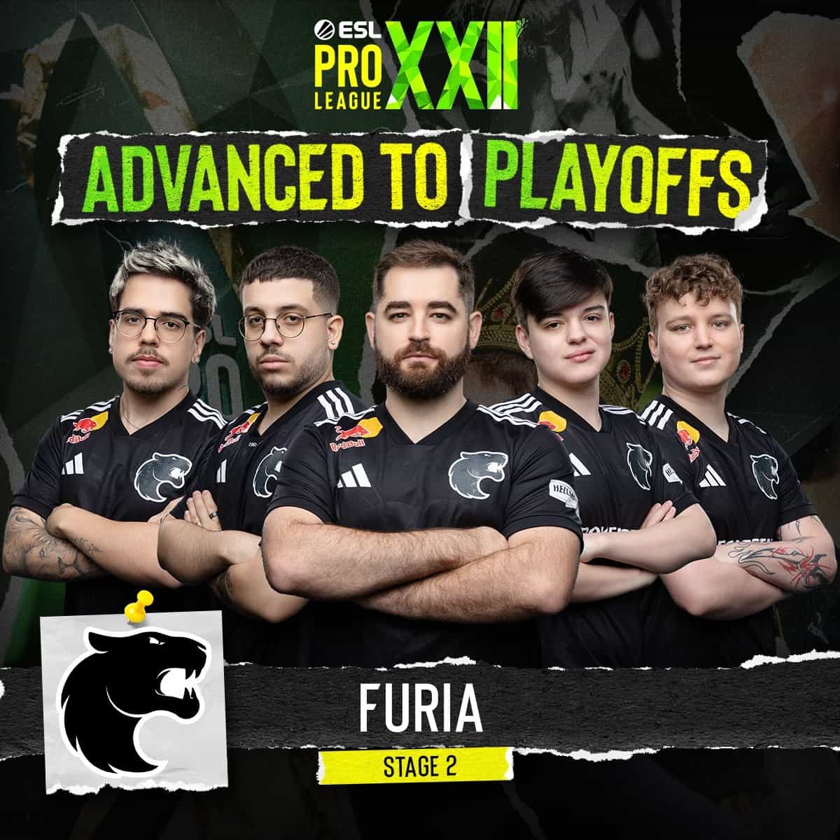 FURIA se Classifica para os Playoffs da ESL Pro League S22 com Vitória Emocionante sobre a Aurora