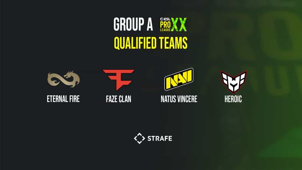 ESL Pro League - NaVi, Eternal Fire, FaZe e Heroic avançam para os playoffs