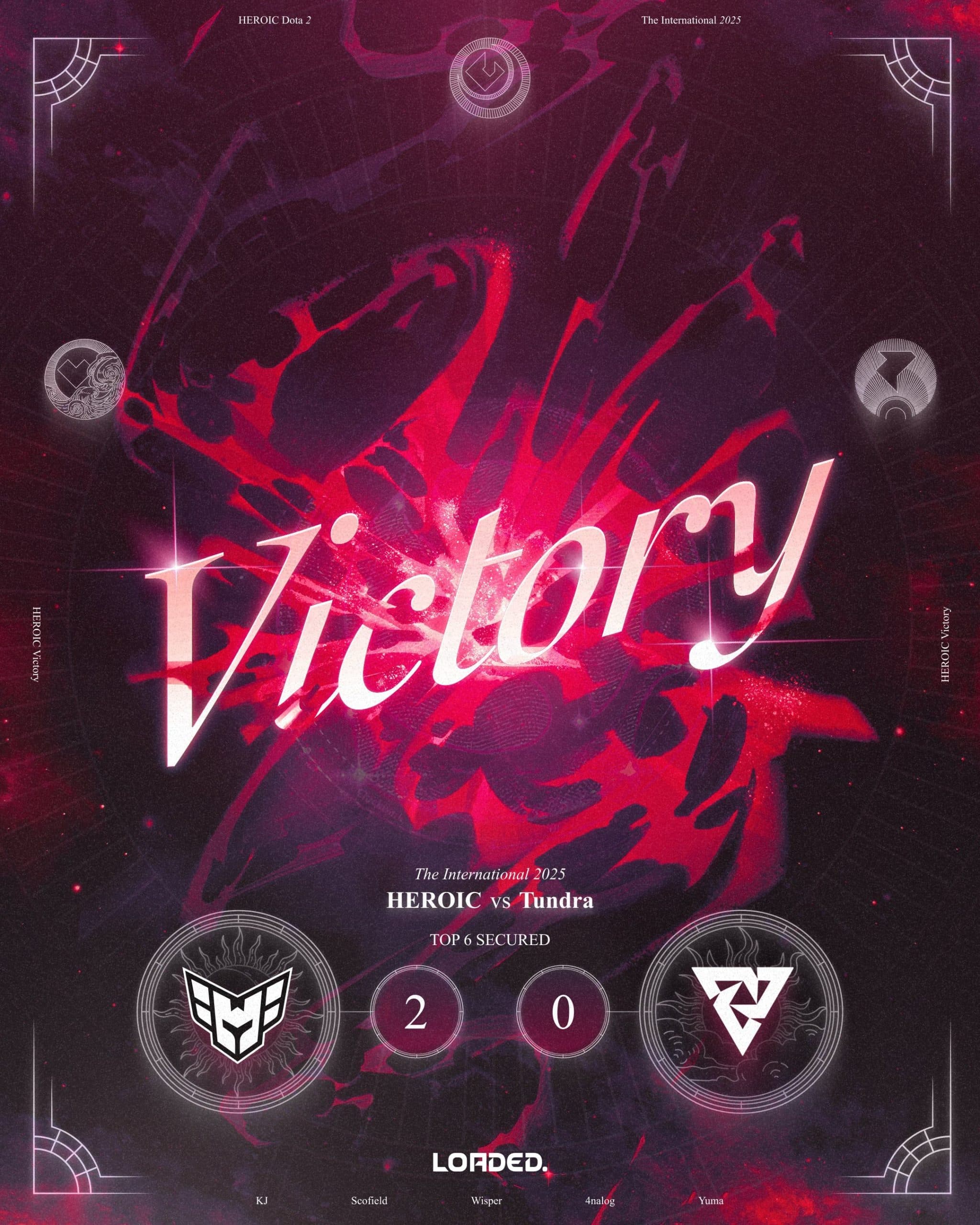 Heroic faz história, derrota Tundra e é pelo menos top 6 do The International