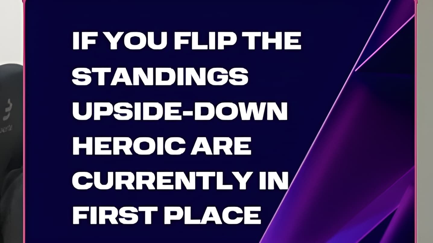 Perfil do BLAST Slam soltando os memes da Heroic.