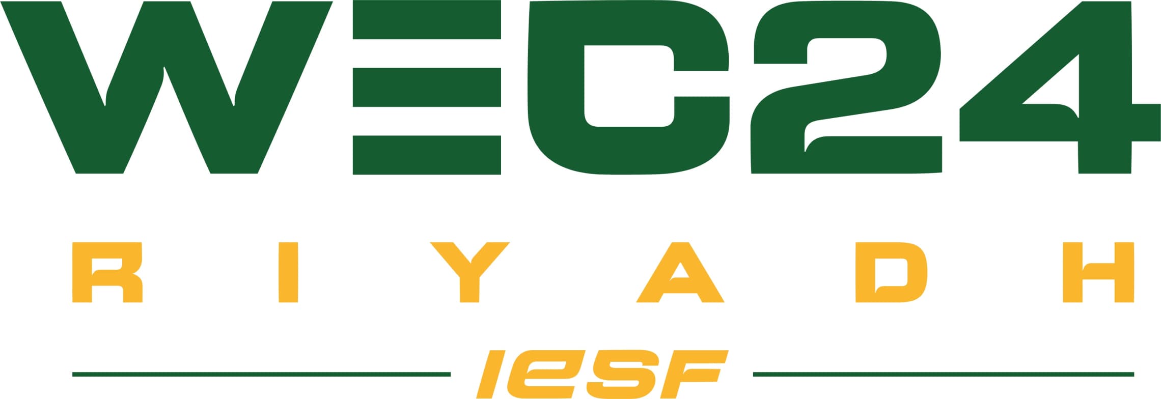 Imagem do logo oficial da WEC realizada pela Federação Internacional de Esports em 2024.