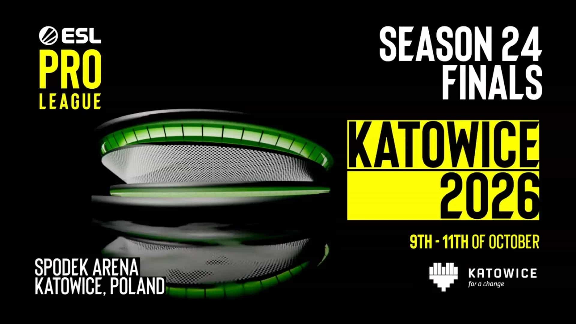 Katowice será a sede da ESL Pro League Finals em 2026
