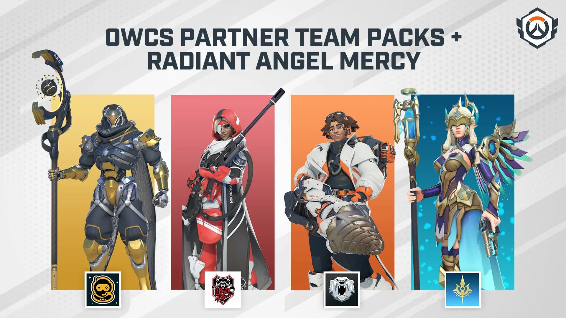 Overwatch 2 Lança Novas Skins de Equipe e a Lendária Radiant Angel Mercy