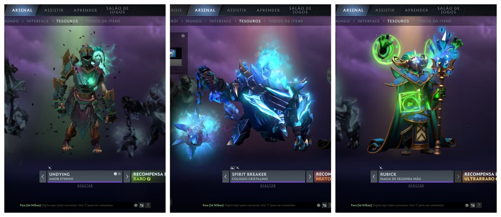 Conjuntos Raros do Segundo Suplemento do Colecionador.