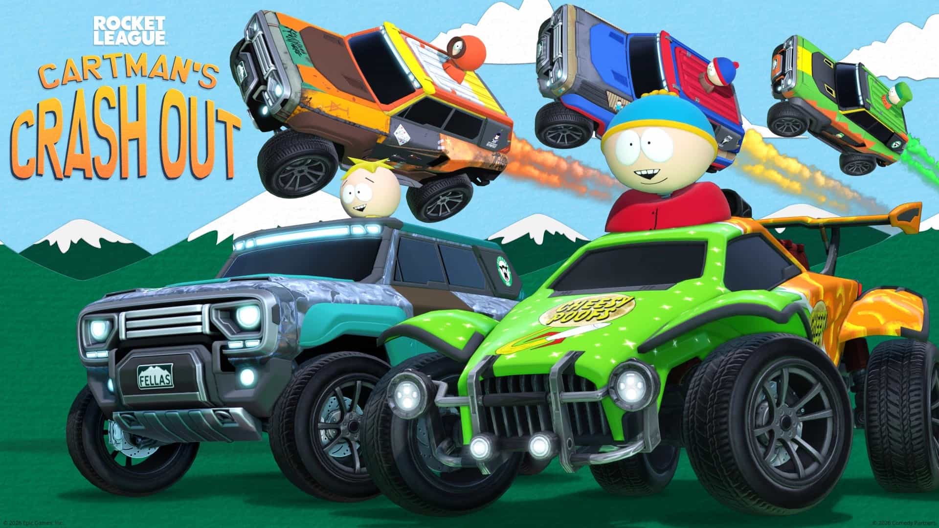 Rocket League Patch 2.64 traz South Park, Mais Slots de Perfis e Melhorias no Switch 2