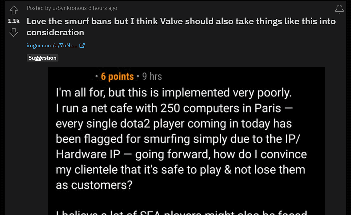 Smurfs não são bem-vindos no Dota