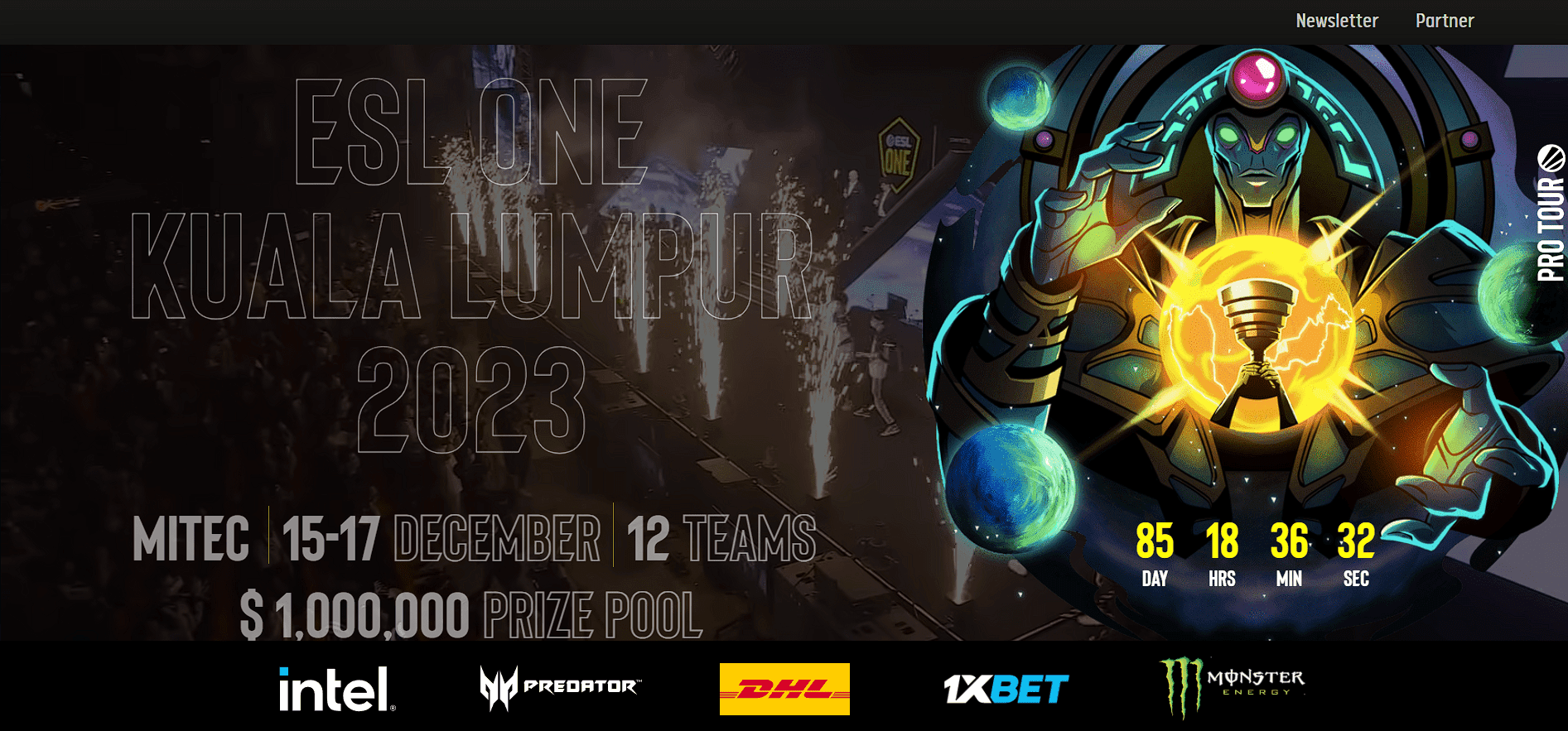 Imagem de capa da ESL One de Kuala Lumpur