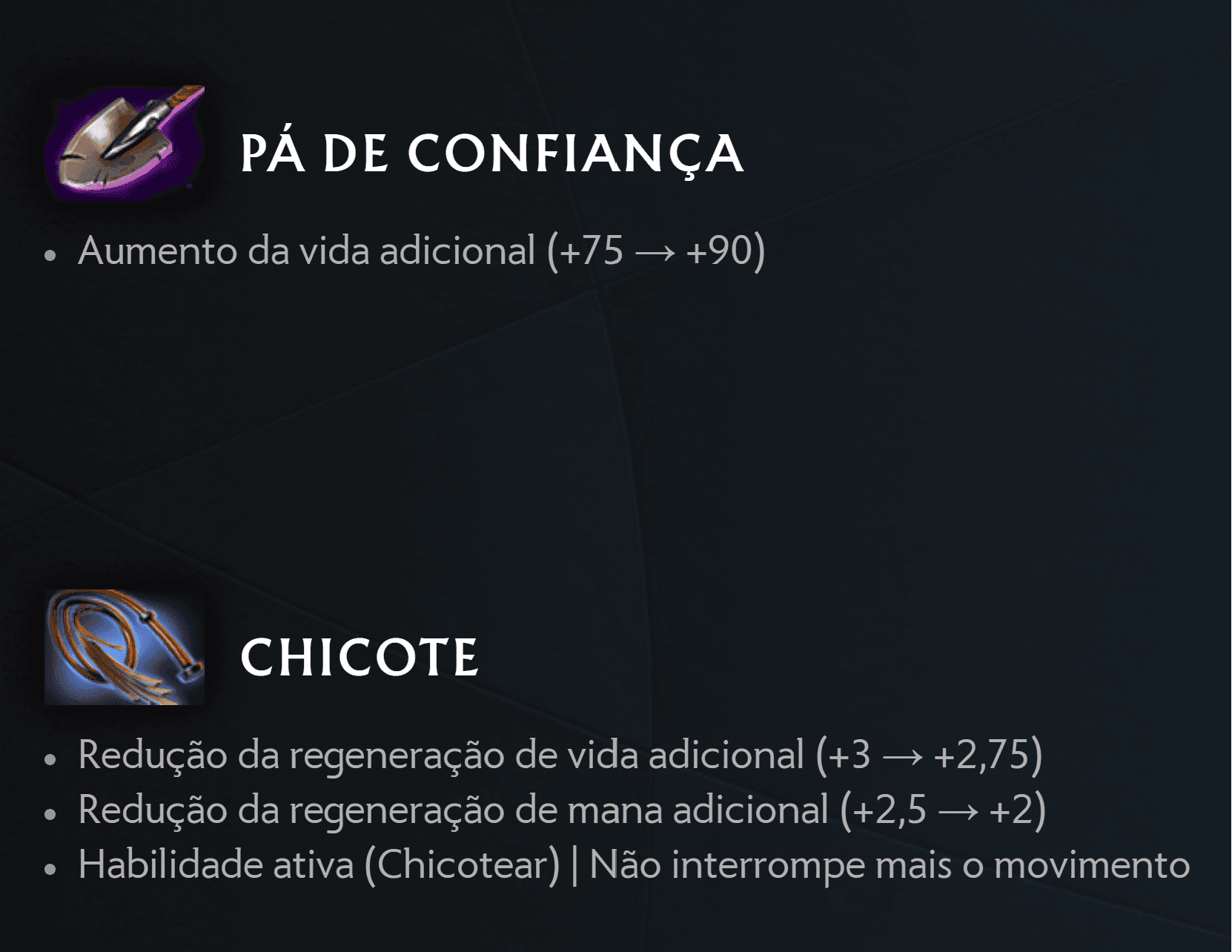 Mudanças em itens neutros na atualização 7.35c.