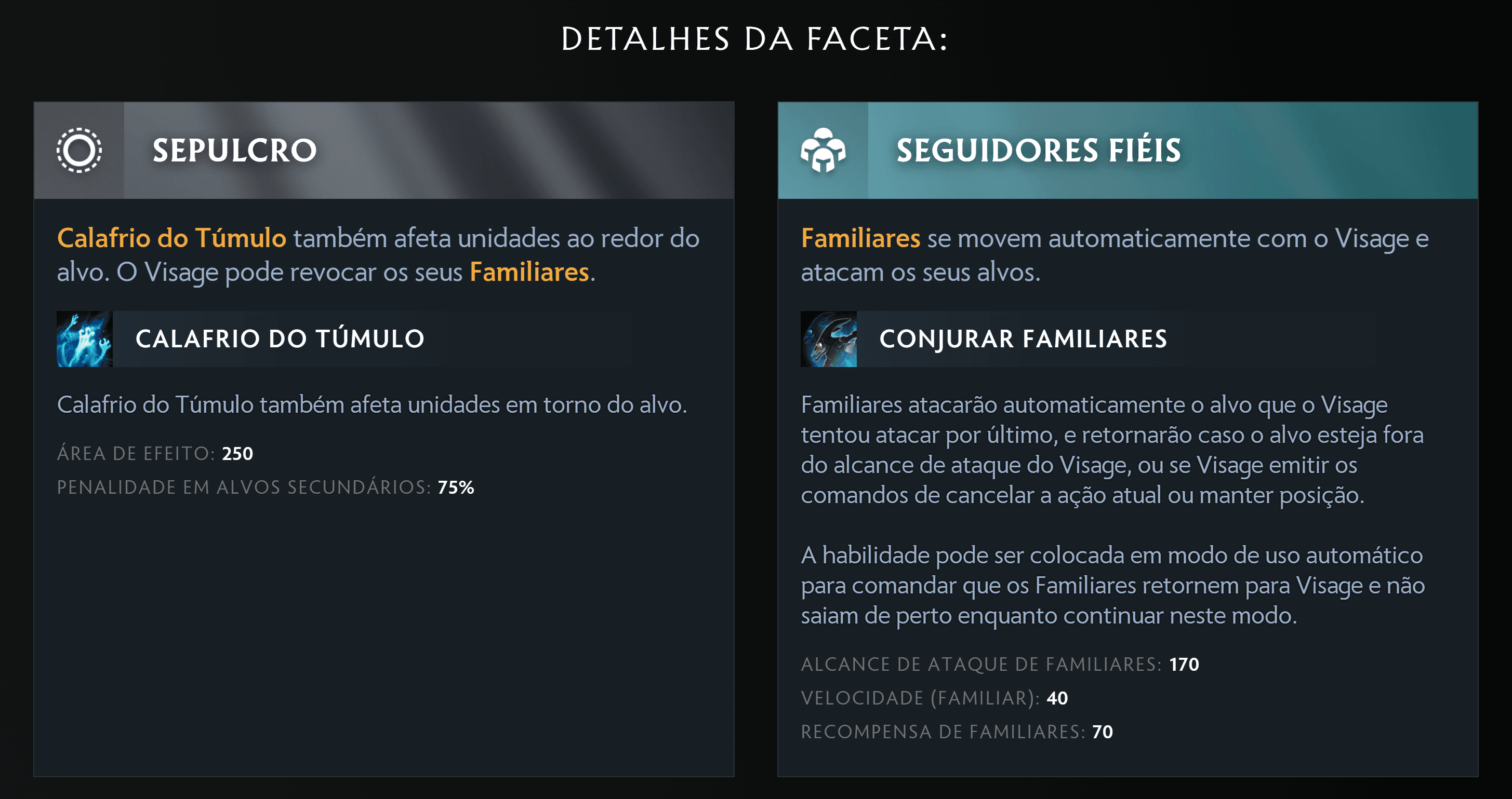 Os seguidores fiéis também mexem com a identidade do Visage.