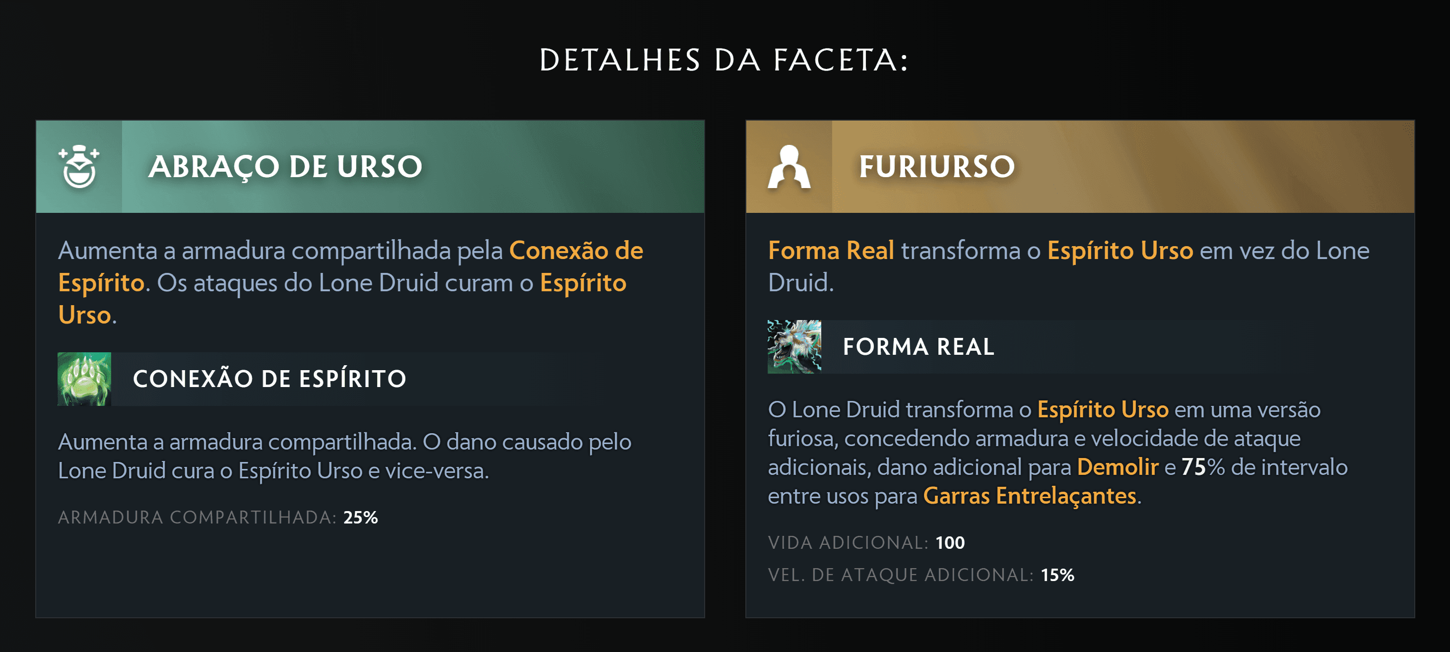 A faceta do Furiurso precisa alcançar um equilíbrio.