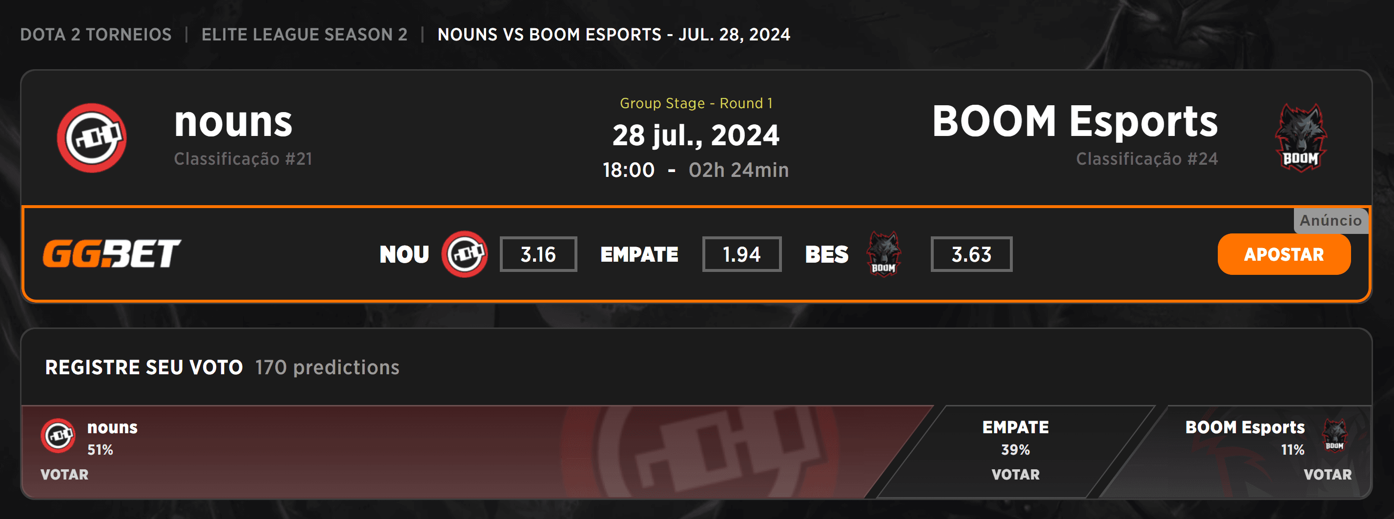 A Elite League ainda vai esquentar.