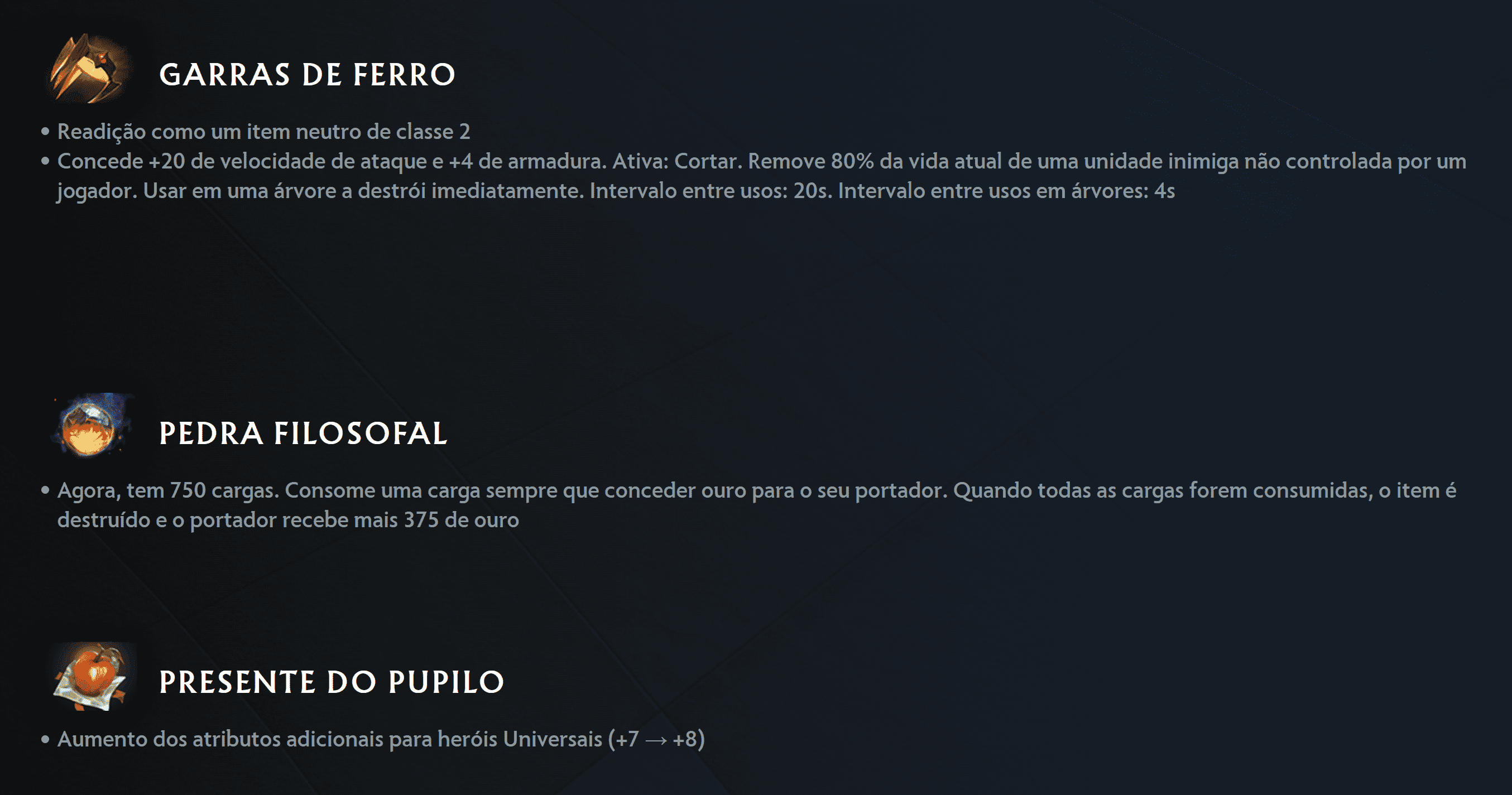 As Garras de Ferro retornam para aterrorizar os fãs de Dota.