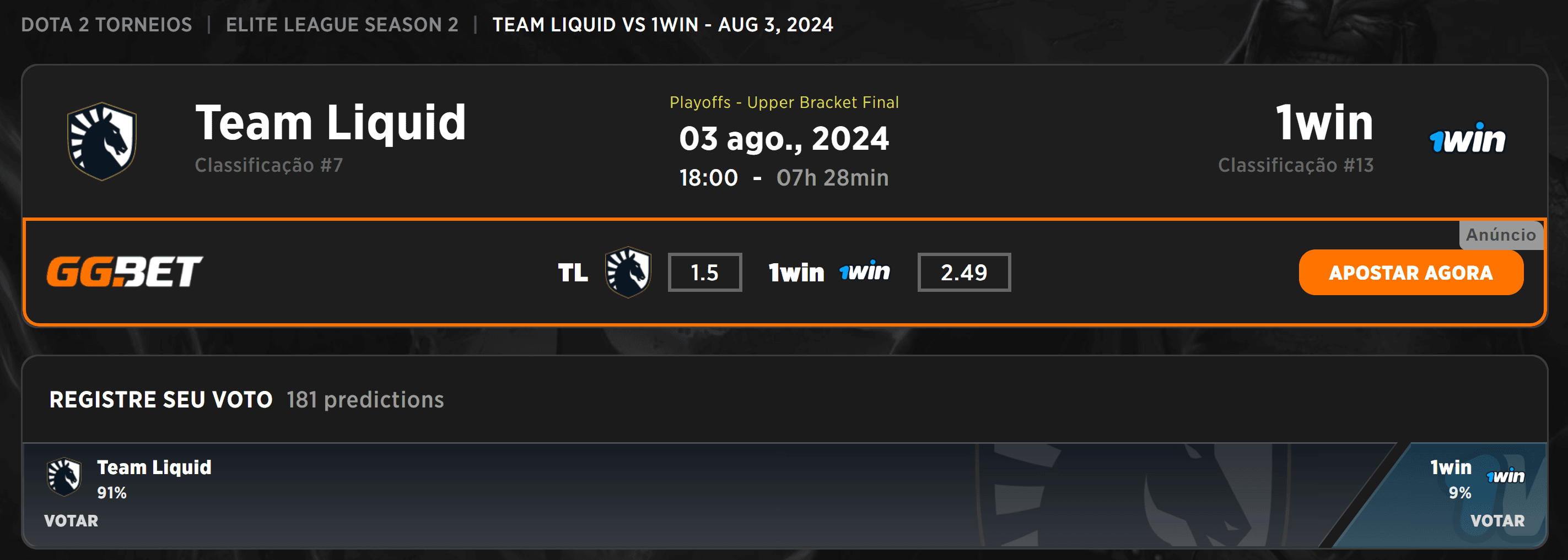 A Elite League realmente está na mão do Team Liquid?