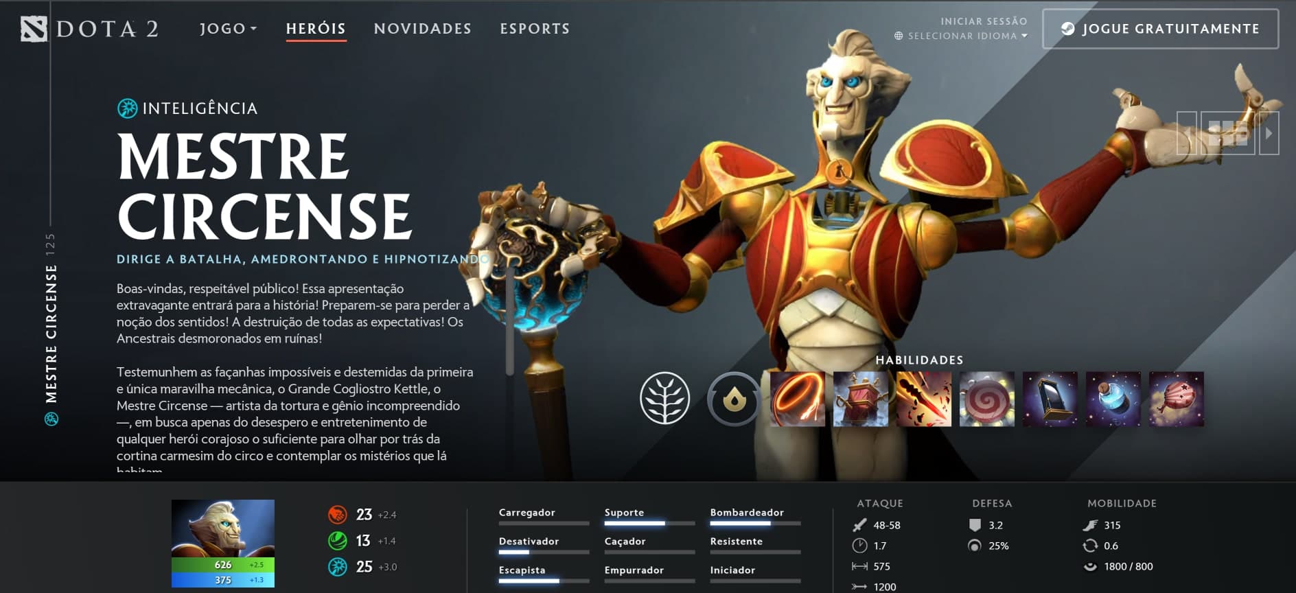 O Ringmaster chegou pra tomar o palco que é o International 2024.