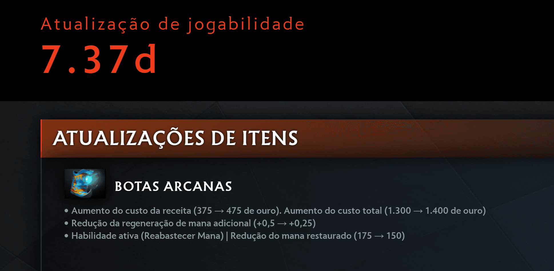 A atualização 7.37d começa pelos itens mais imbalanceados do International.