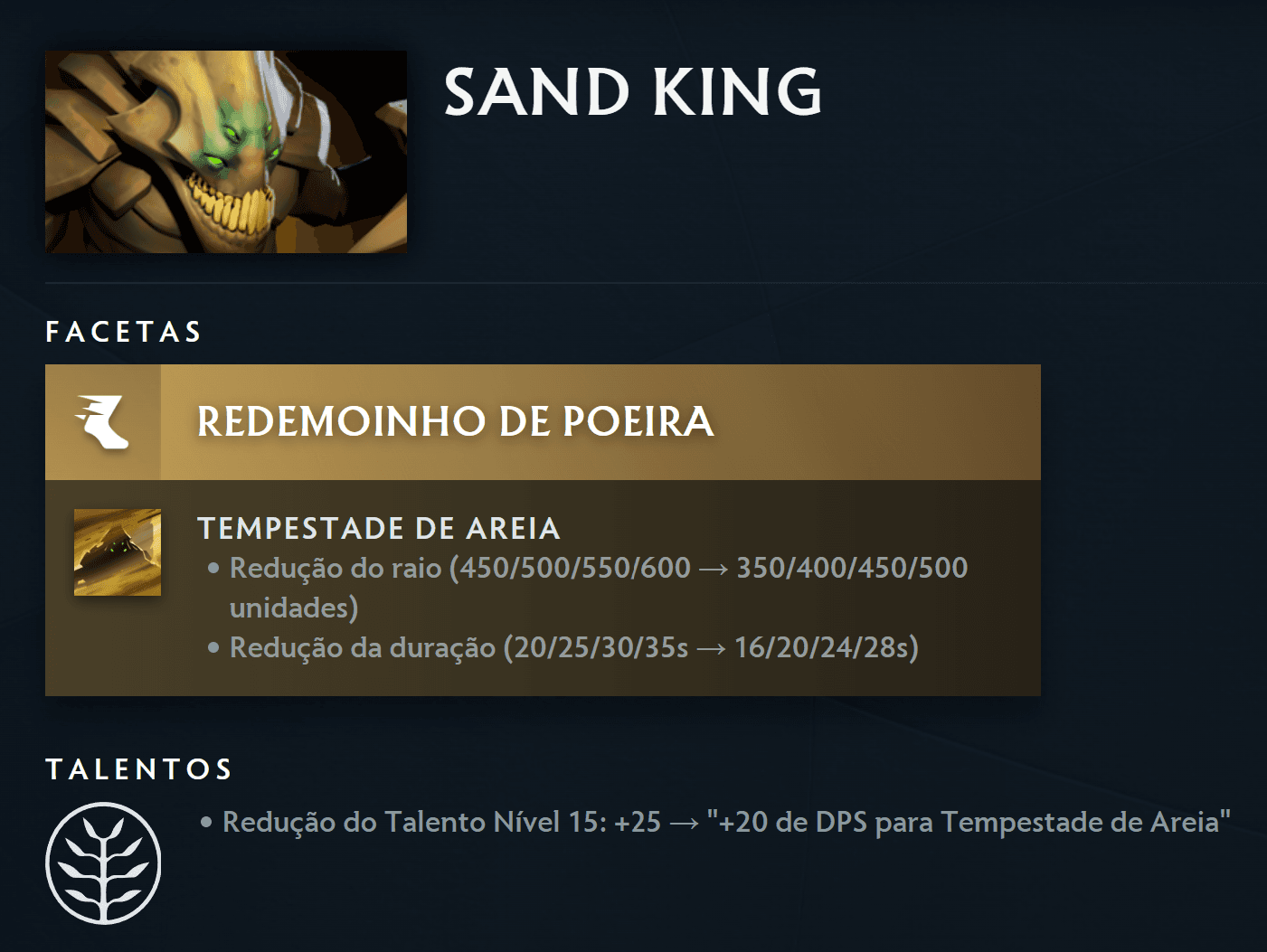 Sand King teve seu momento de brilhar, agora vai voltar pra mediocridade.