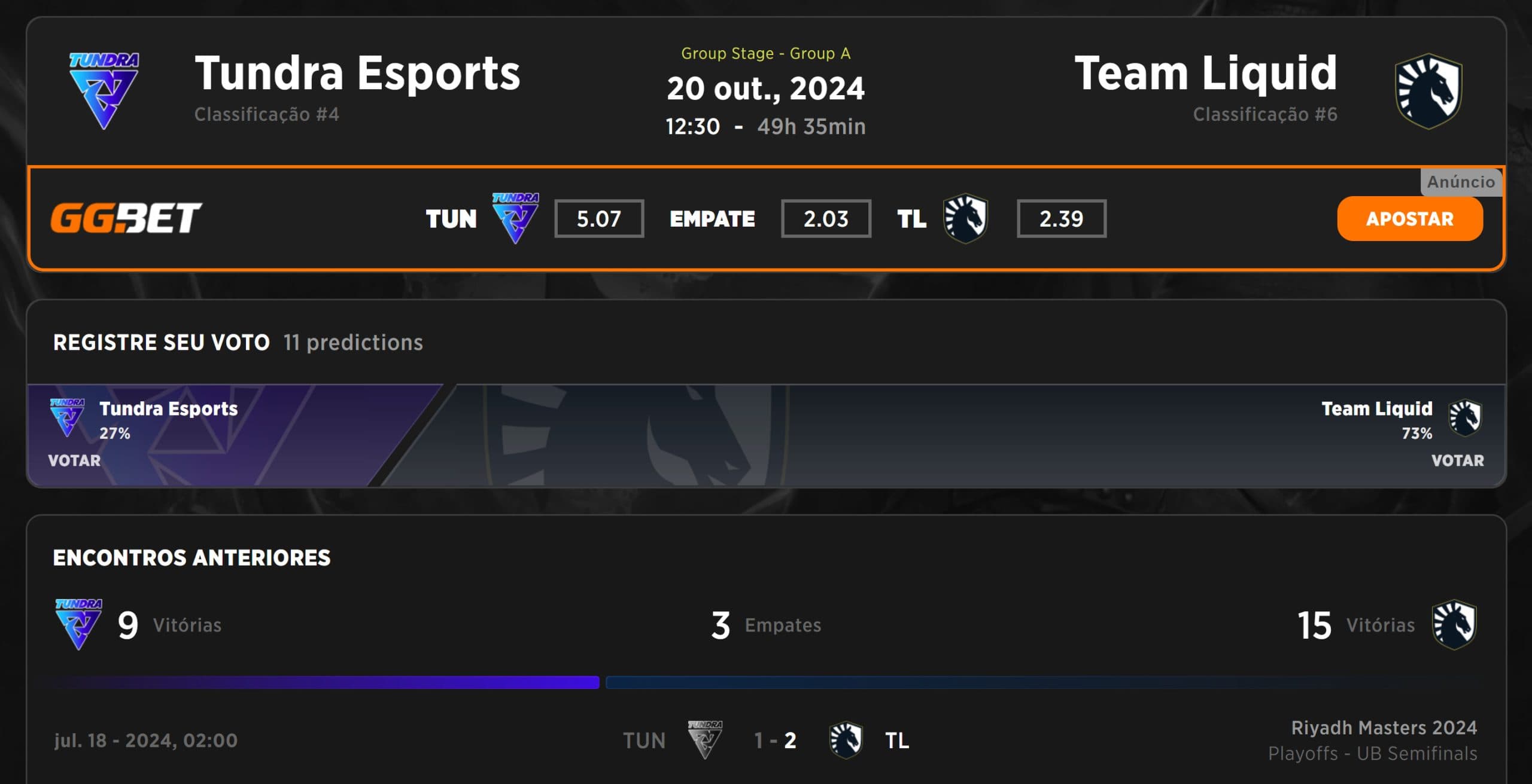 O segundo dia de BetBoom Dacha tem uma partida interessante.