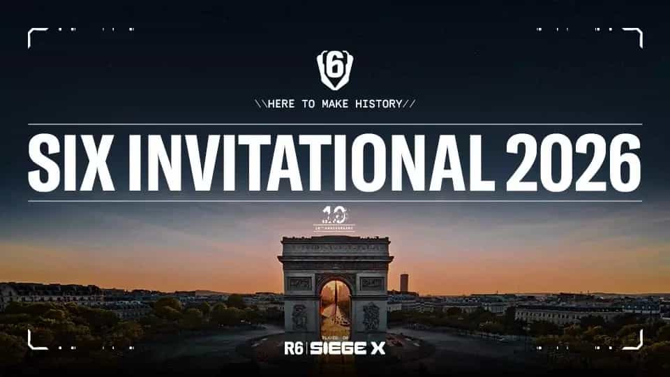Todos os Times Classificados para o Rainbow Six Siege Six Invitational 2026