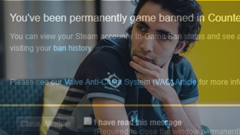 SumaiL recebe VAC ban, mas não se preocupe