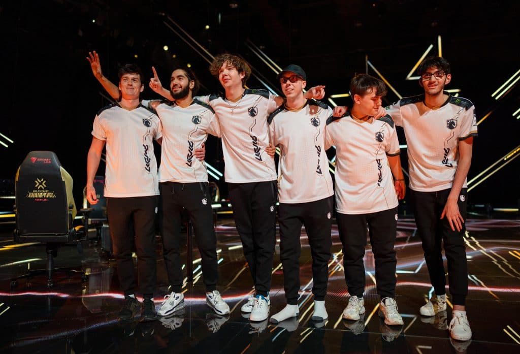 Team Liquid com L1nk nas quartas de final do VALORANT Champions 2021 (Fonte da imagem: Wojciech Wandzel/Riot Games)